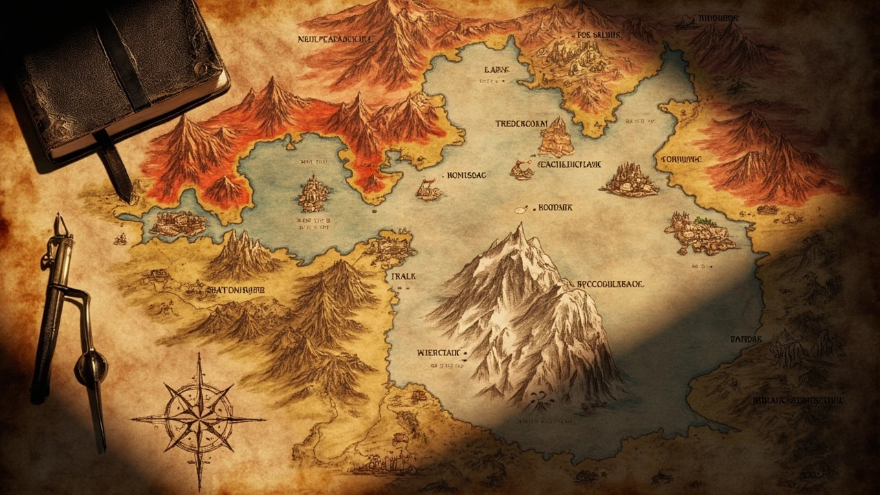 Crimson Desert map showing regions, waystones, and landmarks