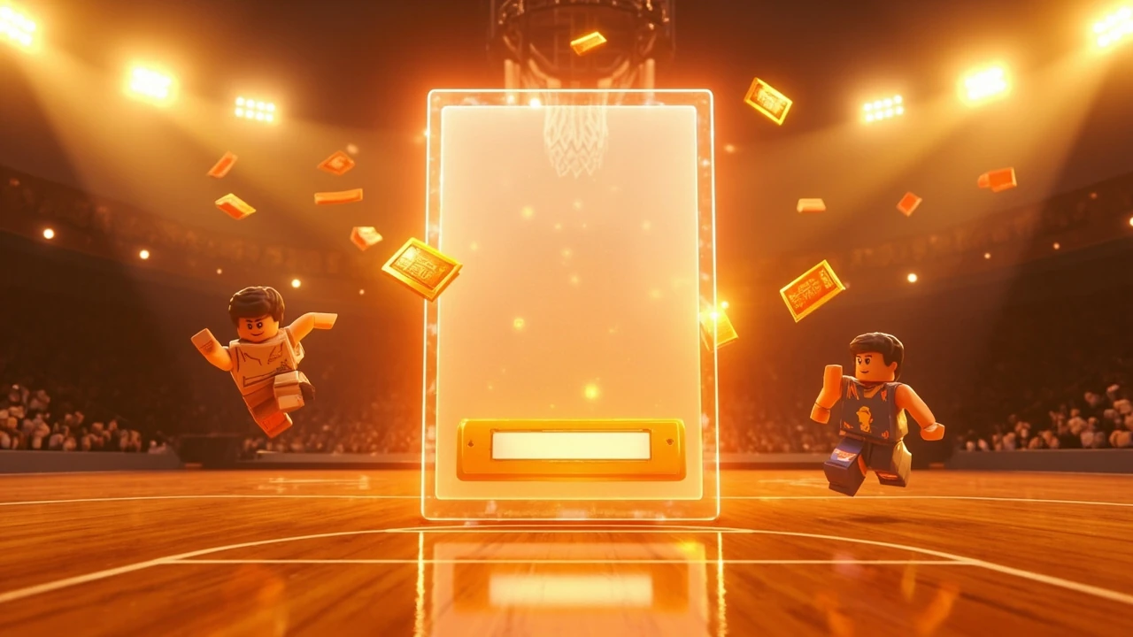 Basketball Legends codes displayed as a player redeem screen in a Roblox-style game